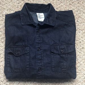 H&M Dark Blue Denim Button Down
